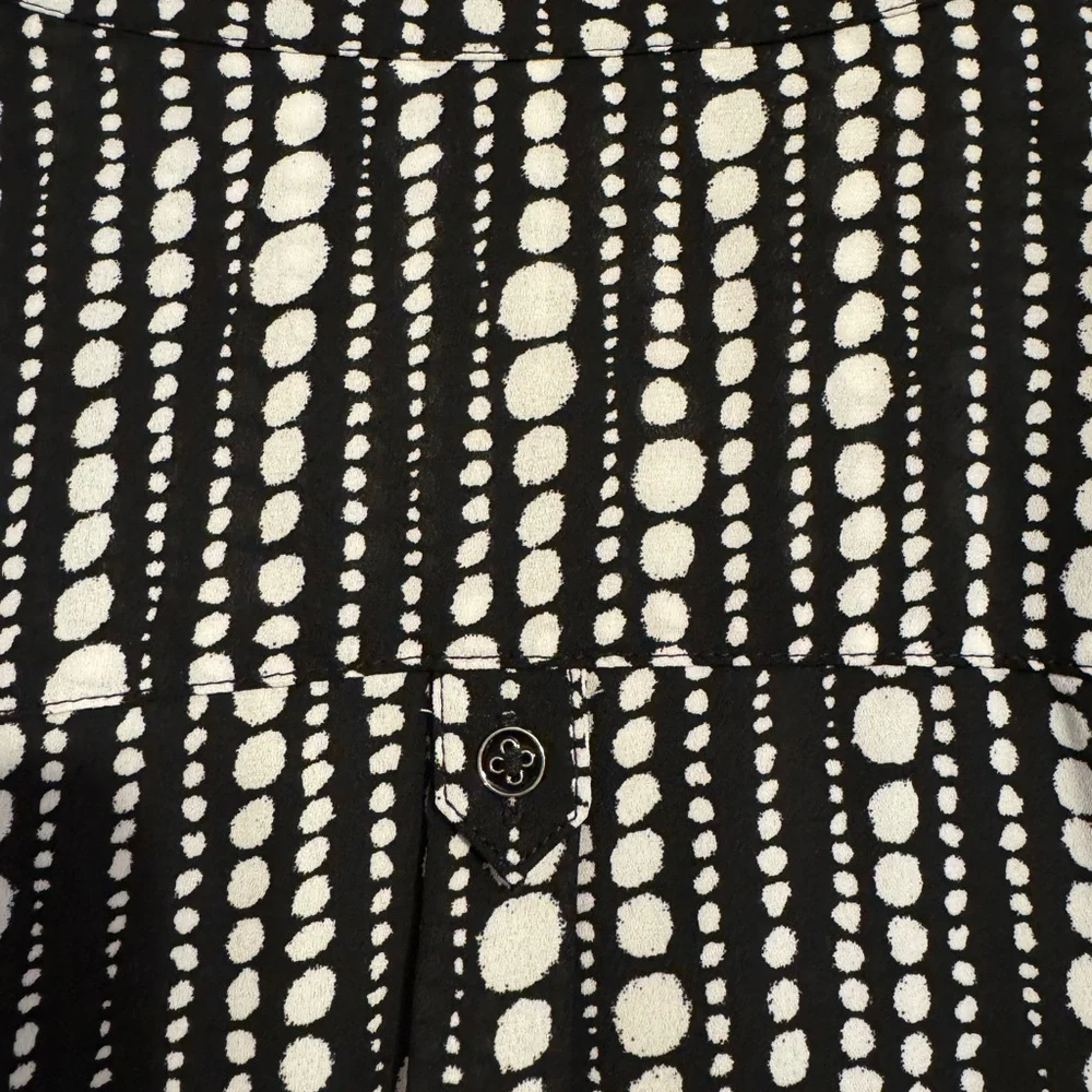 NWT Zac & Rachel Black and White Blouse XLARGE #1 - Picture 7 of 11